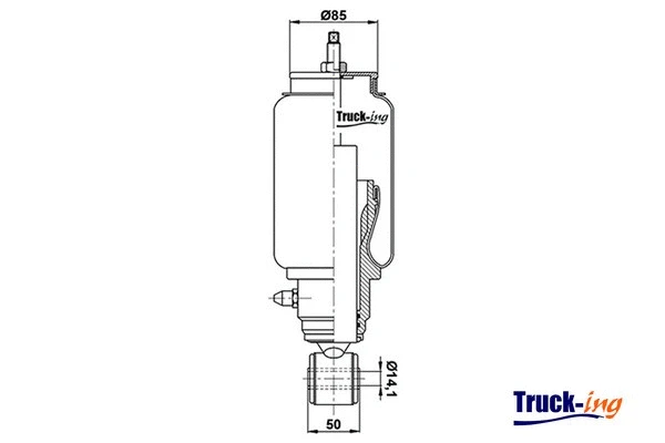 Shock Absorber, driver cab suspension (0194460)