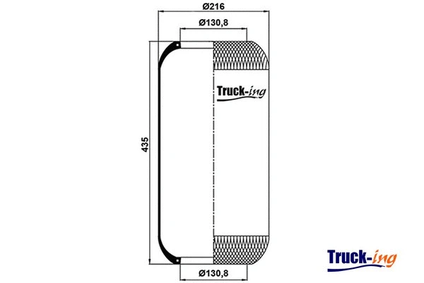 Bellow, air suspension (0291360)