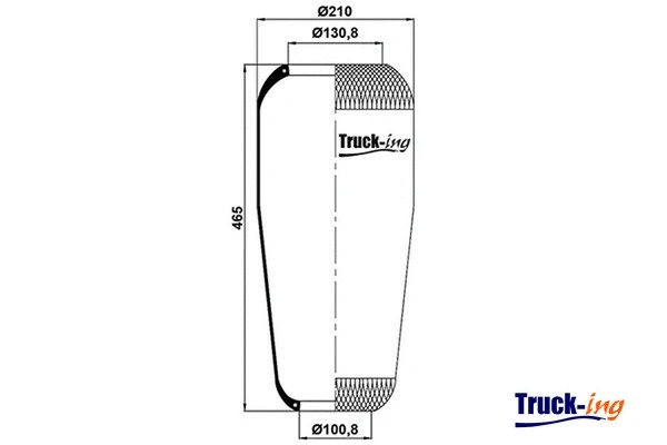 Bellow, air suspension (0291150)