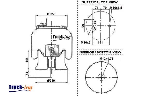 Bellow, air suspension (0293532)