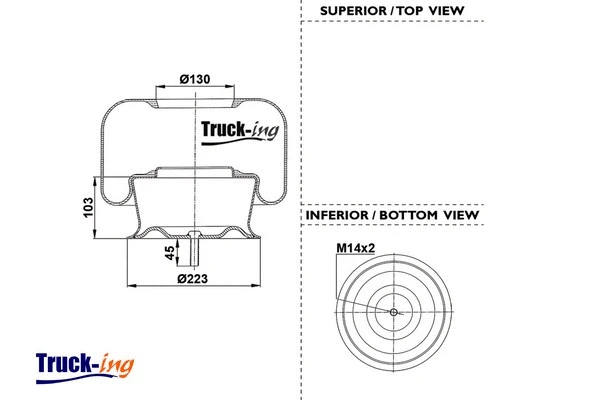 Bellow, air suspension (0292540)