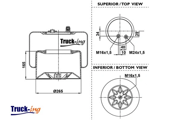 Bellow, air suspension (0293465)