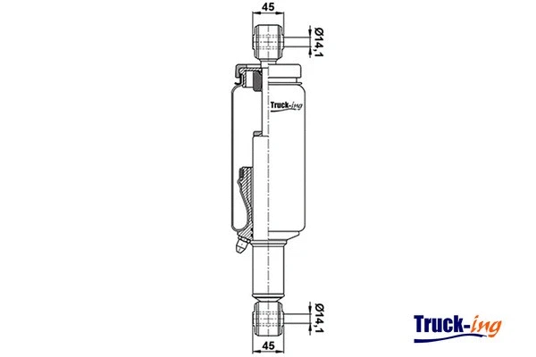 Shock Absorber, driver cab suspension (0194640)