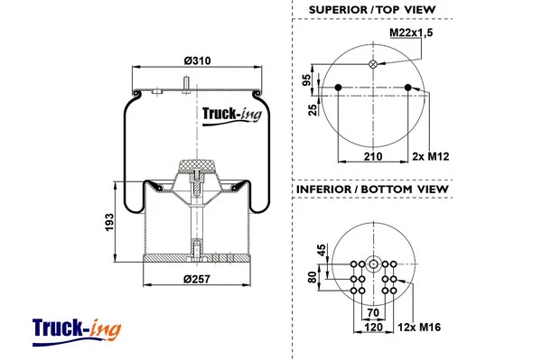 Bellow, air suspension (0293020)