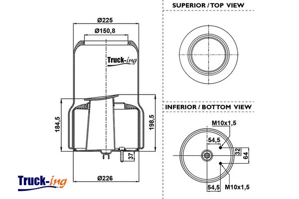 Bellow, air suspension (0292440)