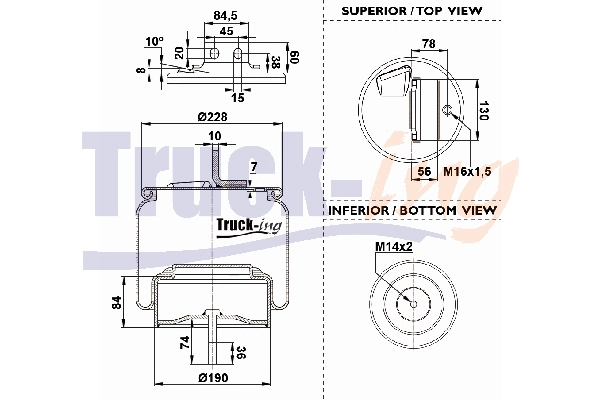 Bellow, air suspension (0293358)