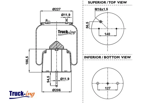 Bellow, air suspension (0293575)