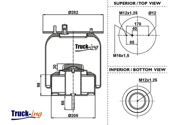 Bellow, air suspension (0293092)