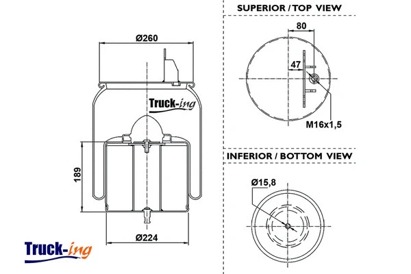 Bellow, air suspension (0293892)
