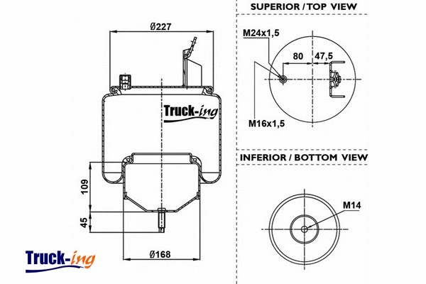 Bellow, air suspension (0293860)