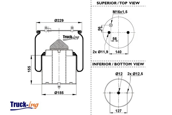 Bellow, air suspension (0293192)