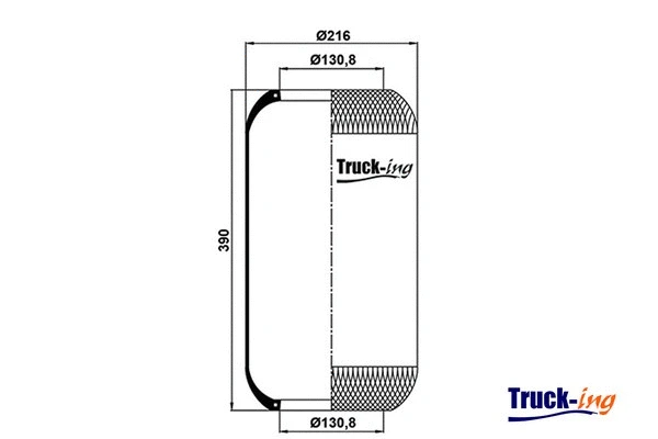 Bellow, air suspension (0291225)