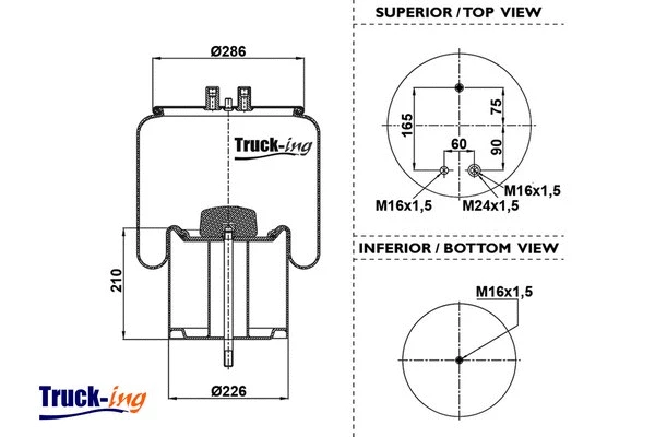 Bellow, air suspension (0293200)