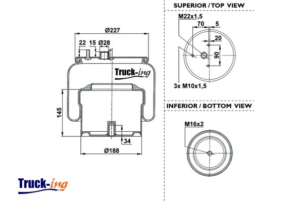 Bellow, air suspension (0293780)