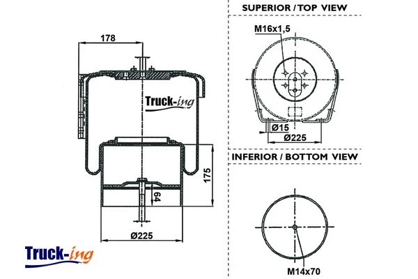 Bellow, air suspension (0293295)