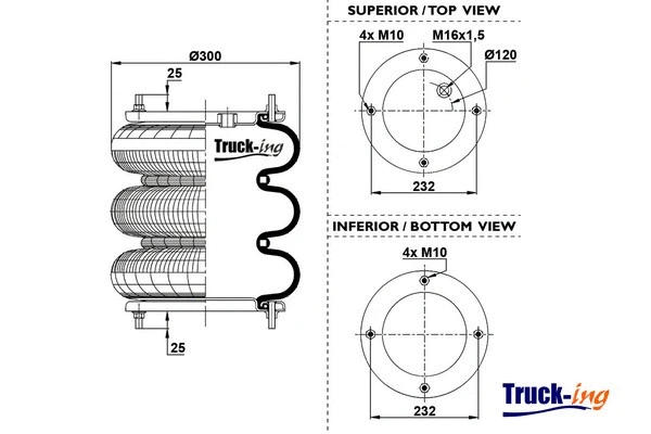 Bellow, air suspension (0194050)