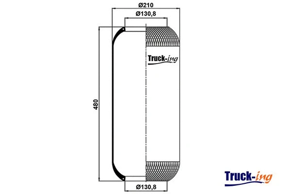 Bellow, air suspension (0291630)
