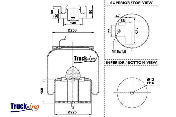 Bellow, air suspension (0293572)