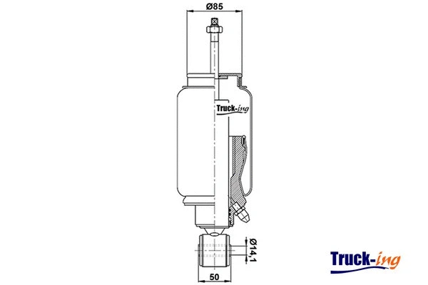 Bellow, driver cab suspension (0194620)