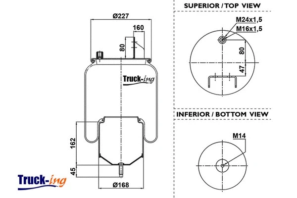 Bellow, air suspension (0293390)