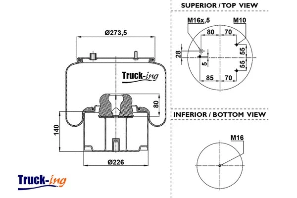 Bellow, air suspension (0293082)