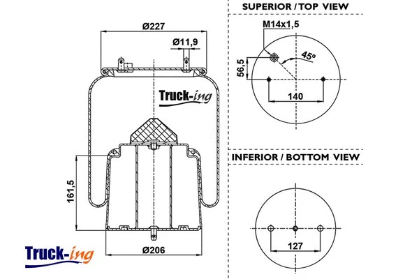 Bellow, air suspension (0293920)