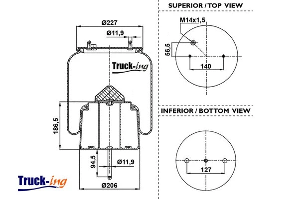 Bellow, air suspension (0293750)