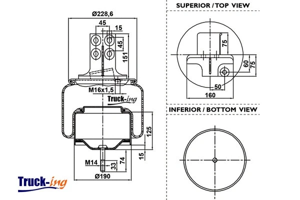 Bellow, air suspension (0293610)