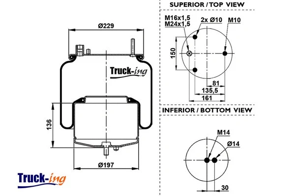 Bellow, air suspension (0293562)