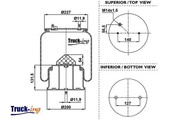 Bellow, air suspension (0293910)