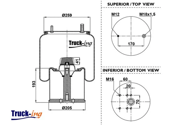 Bellow, air suspension (0293480)