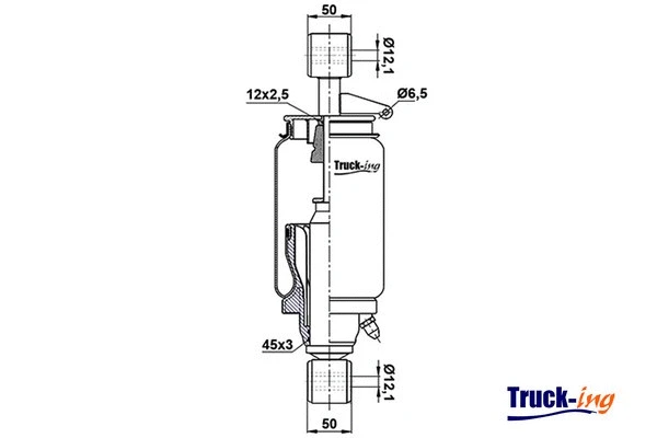 Shock Absorber, driver cab suspension (0194890)