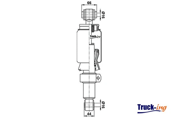 Shock Absorber, driver cab suspension (0194660)