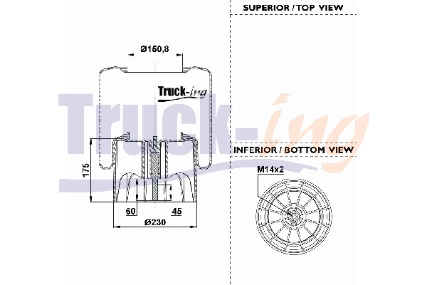 Bellow, air suspension (0292295)