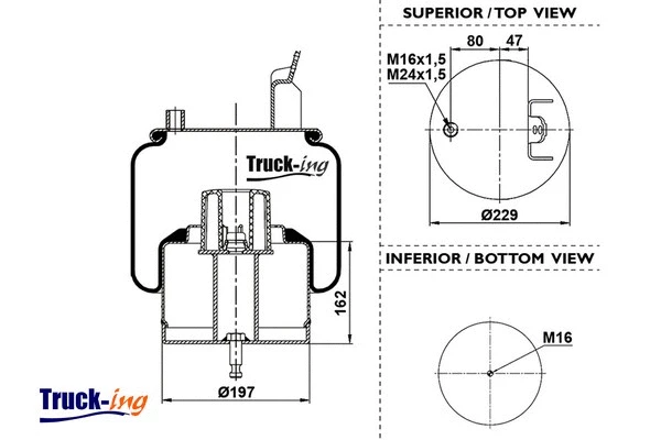 Bellow, air suspension (0293652)