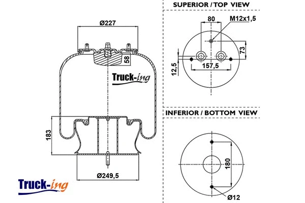 Bellow, air suspension (0293550)