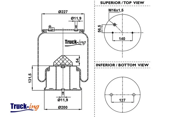 Bellow, air suspension (0293595)