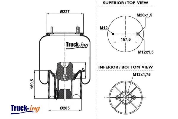 Bellow, air suspension (0293540)