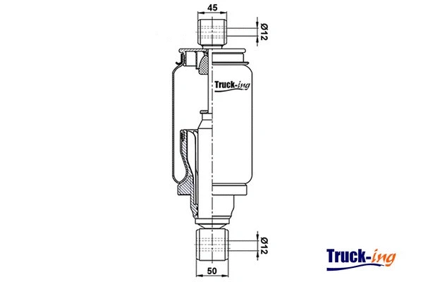 Shock Absorber, driver cab suspension (0194276)