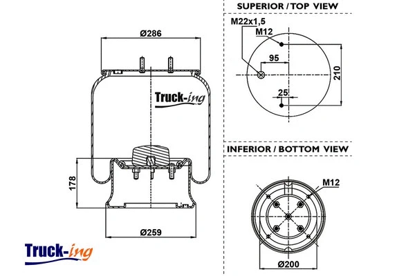 Bellow, air suspension (0293970)