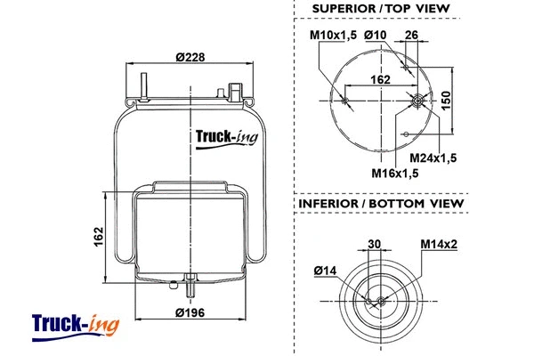 Bellow, air suspension (0293982)