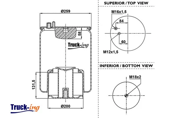 Bellow, air suspension (0293055)