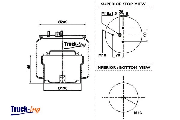 Bellow, air suspension (0293435)