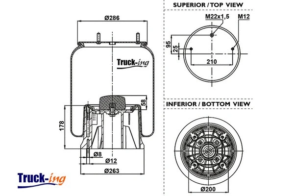 Bellow, air suspension (0293135)