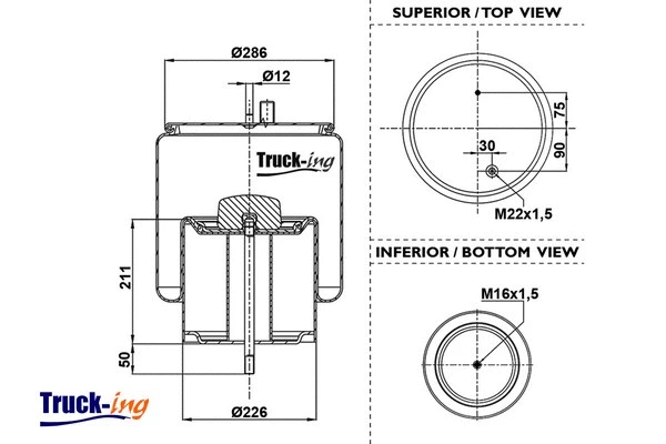 Bellow, air suspension (0293275)