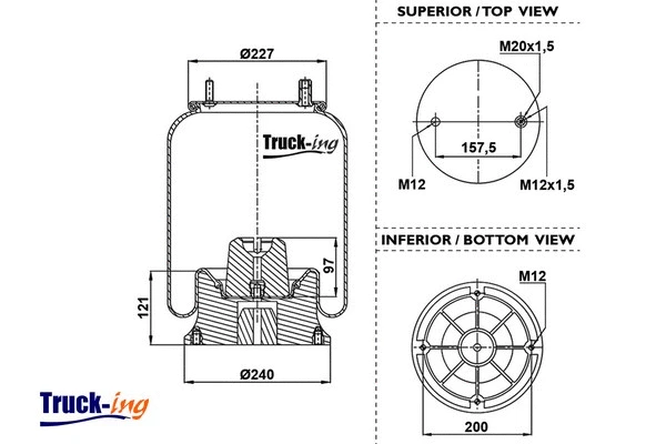 Bellow, air suspension (0293025)