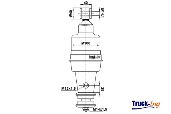 Shock Absorber, driver cab suspension (0194055)