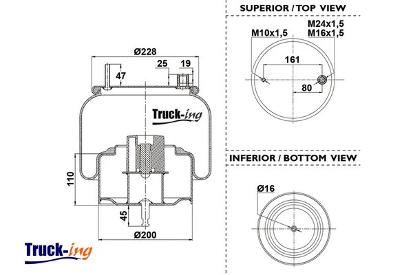 Bellow, air suspension (0293432)