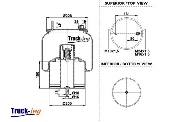 Bellow, air suspension (0293705)