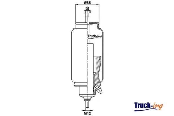 Shock Absorber, driver cab suspension (0194490)